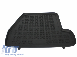 Gummi-Fußmatte Schwarz für Ford Focus 3 11-18 geruchsneutraler erhöhter Rand gewidmet-image-5999498