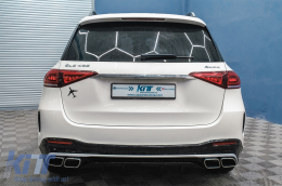 
Hátsó diffúzor ezüst kipufogóvégekkel Mercedes GLE W167 SUV V167 Sport Line (2019-től) modellekhez, GLE 63 Dizájn -image-6089391