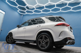 
Hátsó diffúzor ezüst kipufogóvégekkel Mercedes GLE W167 SUV V167 Sport Line (2019-től) modellekhez, GLE 63 Dizájn -image-6089394