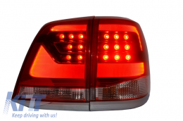 Hátsó lámpák Led Toyota Land Cruiser FJ200 J200 (2007-2015)Piros Áttetsző Light Bar Design-image-6014699