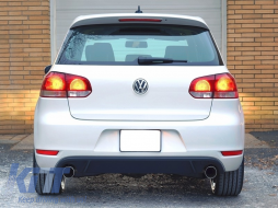 
Hátsó lökhárító a VW Golf 6 VI 2008-2012 típushoz, GTI Design komplett kipufogórendszer-image-6063786