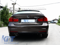 
Hátsó lökhárító diffúzor egy / dupla kipufogónyílással BMW 3 F30 F31 (2011-től) modellekhez, M Performance Dizájn -image-6018927