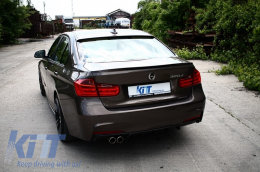 
Hátsó lökhárító diffúzor egy / dupla kipufogónyílással BMW 3 F30 F31 (2011-től) modellekhez, M Performance Dizájn -image-6018928