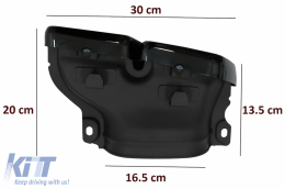 Hátsó lökhárító diffúzor fekete kipufogóvégekkel Mercedes E-osztály W213 S213 alap (2016-2019)-image-6102686