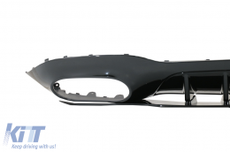 
Hátsó lökhárító diffúzor króm kipufogóvégekkel és tükör borítóval Mercedes A-osztály V177 Sedan (09.2018-tól) modellekhez-image-6071008