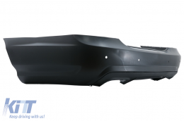 Hátsó lökhárító Diffúzorral és kipufogóvégekkel fekete Mercedes S-osztály W221 (2005-2013) S65 dizájn -image-6088503