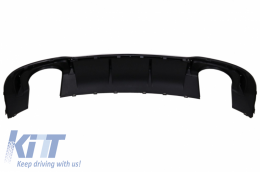 Hátsó Lökhárító Valance Diffúzor & Exhaust Tips suitable for AUDI A3 8V Facelift (2016-2019) Sline Sedan RS3 Design Sport Lökhárító-image-6040989