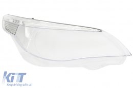 Headlight Lens Glass Right Side suitable for BMW 5 Series E60 Limousine E61 Touring Non-LCI (2003-03.2007)-image-6088371