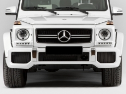 Headlights Bi-Xenon Look with Covers White LED DRL Suitable for Mercedes G-Class W463 (1989-2012) G65 Design-image-6019947