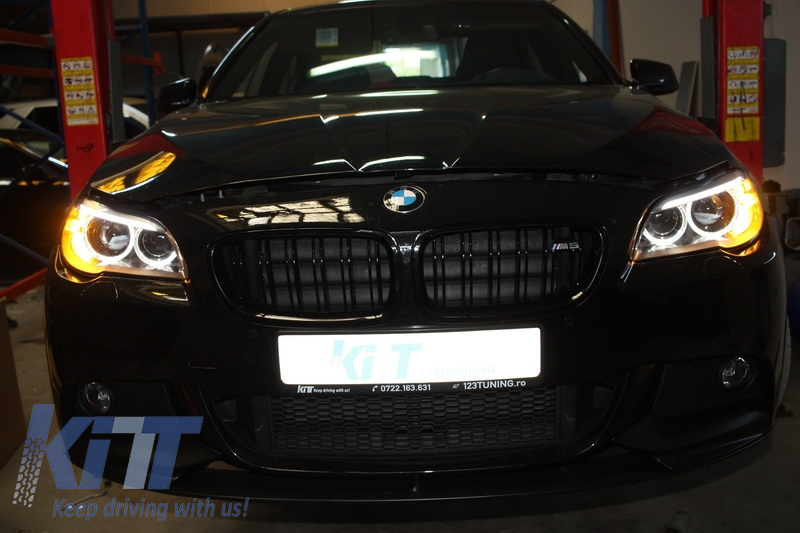 Headlights Full LED Bi-Xenon Angel Eyes suitable for BMW 5 Series