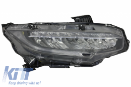 Headlights Full LED suitable for Honda Civic Mk10 FC/FK (2016-Up) Sedan & Hatchback with Sequential Dynamic Turning Lights-image-6032458