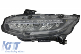 Headlights Full LED suitable for Honda Civic Mk10 FC/FK (2016-Up) Sedan & Hatchback with Sequential Dynamic Turning Lights-image-6032459