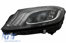 Headlights Full LED suitable for Mercedes S-Class W222 Maybach X222 (2013-2017) Facelift Look-image-6062555