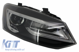 Headlights LED XENON HID suitable for VW Polo 6R 6C 61 (2011-2017) Light Bar Devil Eye Look-image-6027458