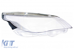 Headlights Lens Glasses suitable for BMW 5 Series E60 E61 Non-LCI (2003-03.2007) Limousine Touring-image-6066623