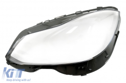 Headlights Lens Glasses suitable for Mercedes E-Class W212 S212 Facelift (2013-2016) Clear-image-6085815