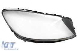 Headlights Lens Glasses suitable for Mercedes S-Class W222 Facelift (2017-2020) Clear-image-6085826