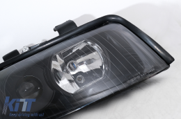 Headlights suitable for Audi A4 B6 (2000-2004) RHD or LHD Black-image-6038361