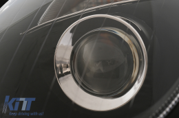 Headlights suitable for Mercedes C-Class W203 (07.2000-03.2004) Black-image-6039267