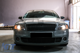 Headlights suitable for Skoda Octavia II (2004-2008) Black-image-6079664