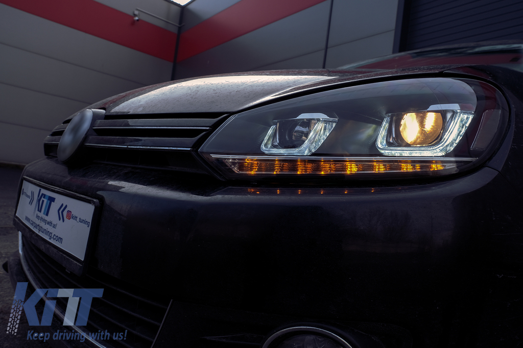 Xenon Look U-LED Scheinwerfer für Volkswagen Golf 6 - WWW