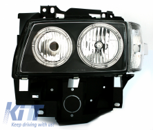 Headlights suitable for VW T4 (08.1976-03.2003) Angel Eyes 2 Halo Rims Black-image-60526