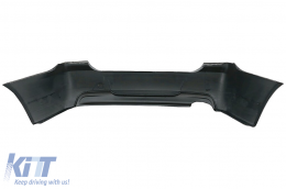 Heck Stoßstange für BMW 3er E90 2005-2008 M-Technik Design Doppelter linker Auslass-image-6084314