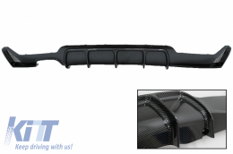 Heckdiffusor Auspuffblende Matt Carbon für BMW 4 F32 F33 F36 13-19 M Look-image-6081304