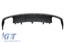 Heckdiffusor Diffusor für Audi A6 4G Facelift 15-18 Limo S6 Look Auspuff Gitter-image-6054140