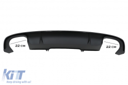 Heckdiffusor für Audi A4 B9 8W Limo Avant 16–18 schwarzes S4-Design für S-Linie-image-6097126