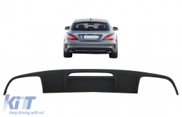 Heckstoßstange Diffusor für Mercedes CLS W218 12-17 Nur für Standard Stoßstange-image-6084110