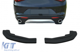 Heckstoßstangen Seitensplitter Finnen Für Alfa Romeo Stelvio 949 2016-2020 Schwarz-image-6093208