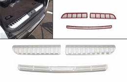 Heckstoßstangenschutz Einstiegsleiste Fußplatte Aluminium Abdeckung passend für Range ROVER Sport L494 (L494) (ab 2014)-image-6032902