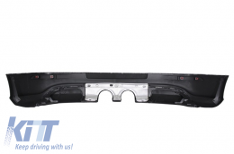 Heckstoßstangenverlängerung & Abgassystem Catback für VW Golf 5 V 2003-2007 R32 Look-image-6081801