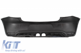 Hintere Stoßstange Auspuff System für VW Polo 6R 2009-2018 R400 Look Ohne PDC-image-6045915