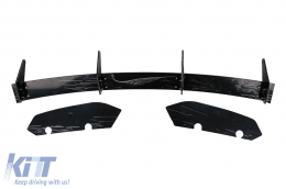 Hintere Stoßstange Erweiterung für Diffusor Für Seat Leon Mk3 5F Hatchback 2012-2016 Schwarz-image-6100608