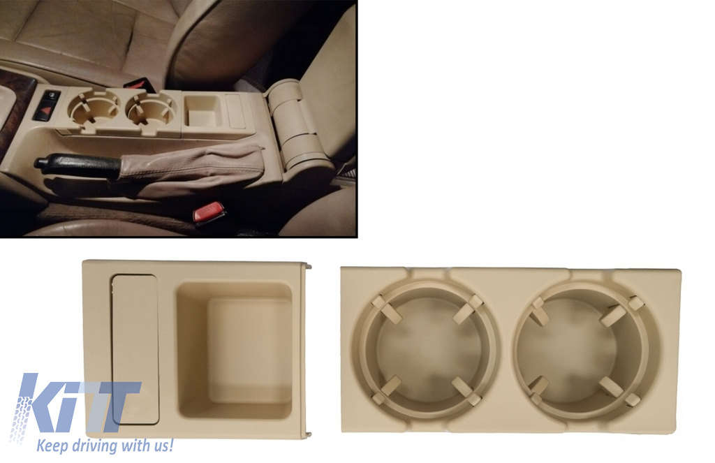 Holder Cup and Coin Box suitable for BMW 3 Series E46 (1998-2005) Beige 