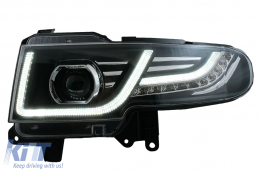 Hűtőrács LED első lámpával Toyota FJ Cruiser XJ10 (2007-2015) dinamikus irányjelző -image-6068551