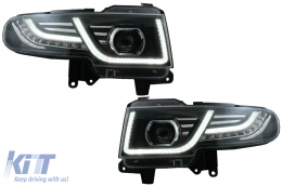 Hűtőrács LED első lámpával Toyota FJ Cruiser XJ10 (2007-2015) dinamikus irányjelző -image-6068552