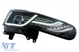 Hűtőrács LED első lámpával Toyota FJ Cruiser XJ10 (2007-2015) dinamikus irányjelző -image-6068553