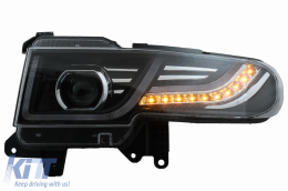 Hűtőrács LED első lámpával Toyota FJ Cruiser XJ10 (2007-2015) dinamikus irányjelző -image-6068555