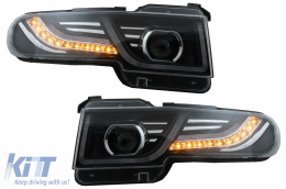 Hűtőrács LED első lámpával Toyota FJ Cruiser XJ10 (2007-2015) dinamikus irányjelző -image-6068556