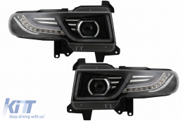 Hűtőrács LED első lámpával Toyota FJ Cruiser XJ10 (2007-2015) dinamikus irányjelző -image-6068559