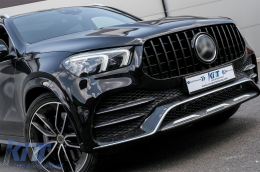 
Hűtőrács Mercedes GLE SUV W167 V167 GLE Coupe C167 Sport Package (2019-től) modellekhez, GTR Panamericana Dizájn, teljes fekete-image-6075920