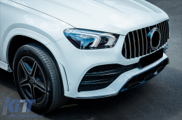 
Hűtőrács Mercedes GLE SUV W167 V167 GLE Coupe C167 Sport Package (2019-től) modellekhez, GTR Panamericana Dizájn, fényes fekete és króm-image-6095128