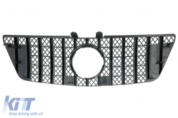 Hűtőrács Mercedes ML W164 facelift (2008.07-2011) modellekhez,  GT-R Panamericana kinézet, fekete -image-6090262