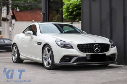 
Hűtőrács Mercedes SLC-osztály R172 Facelift (2016-2019) modellekhez, GT-R Panamericana Dizájn, zongorafekete-image-6068642