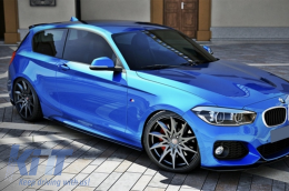 Jupes Add-on Lip Extensions pour BMW 1 Hatchback F20 F21 11-19 M-Perform Look-image-6087187