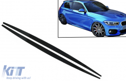 Jupes Add-on Lip Extensions pour BMW 1 Hatchback F20 F21 11-19 M-Perform Look-image-6087686