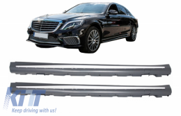 Jupes Latérales pour Mercedes Classe S W222 Version Longue Look 2013+ S65 Look-image-6053621